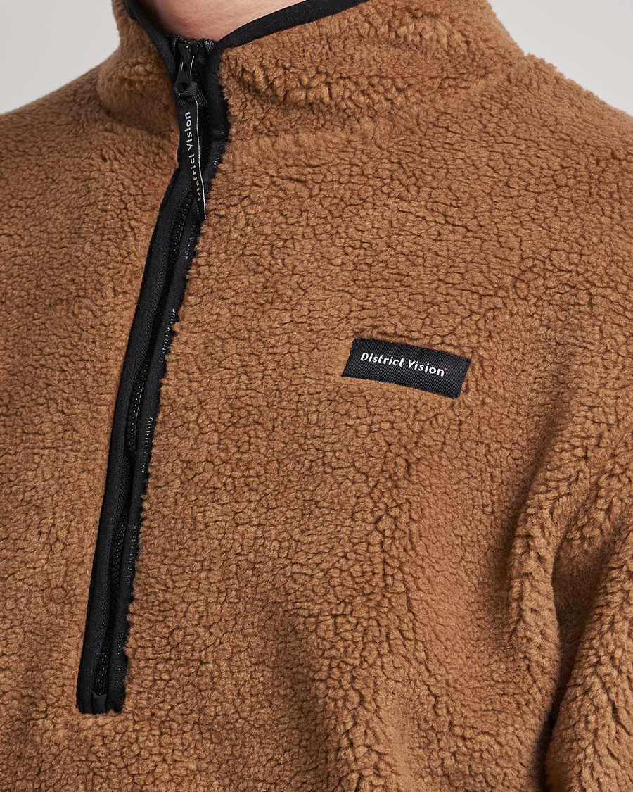 Men | Sweaters & Knitwear | District Vision | Doug Half Zip Fleece Sand