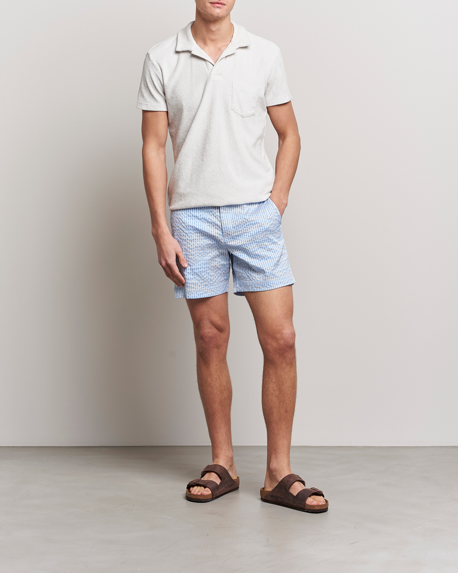 Men | Polo Shirts | Orlebar Brown | Terry Polo Cinder