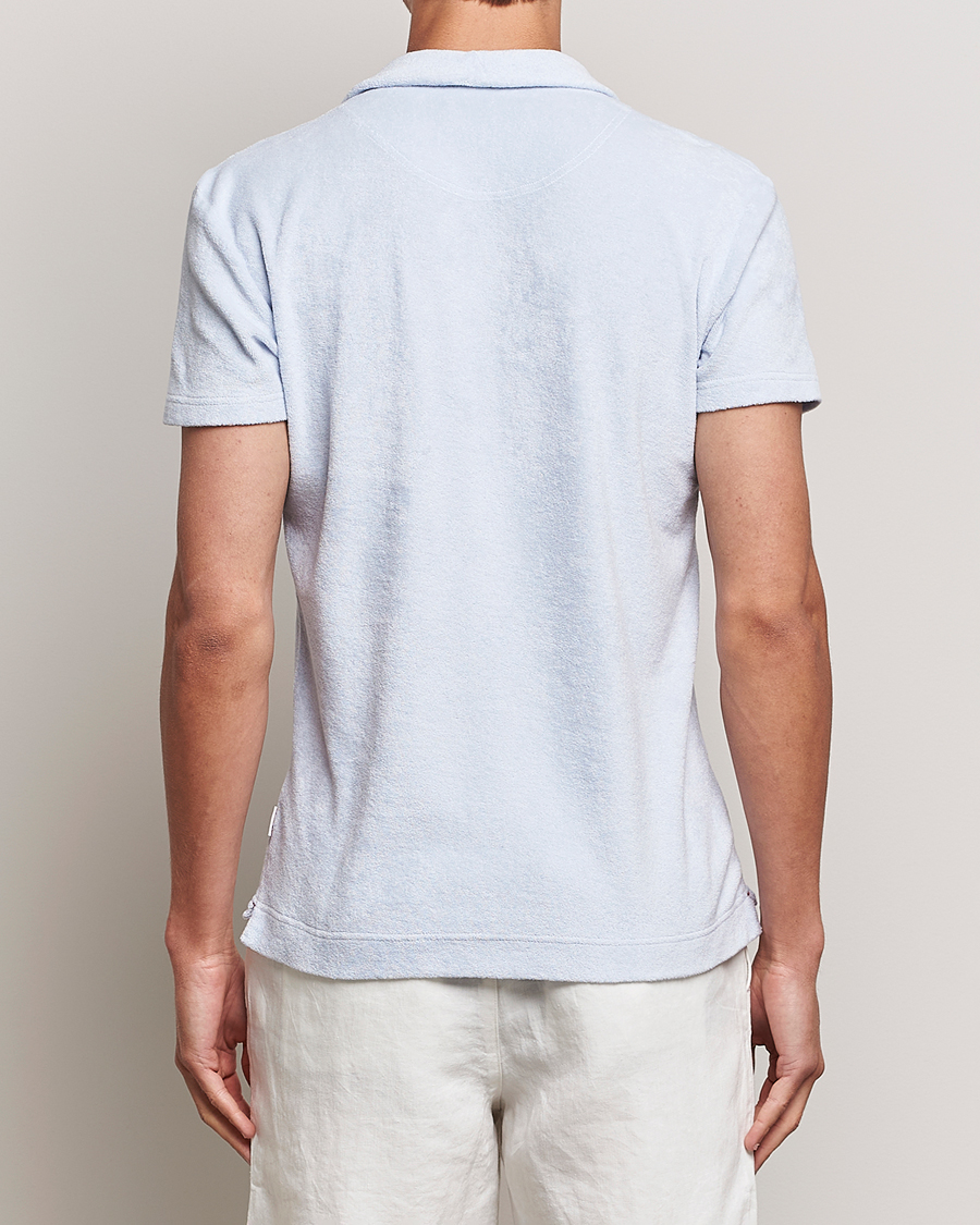 Men | Polo Shirts | Orlebar Brown | Terry Polo Light Island Sky
