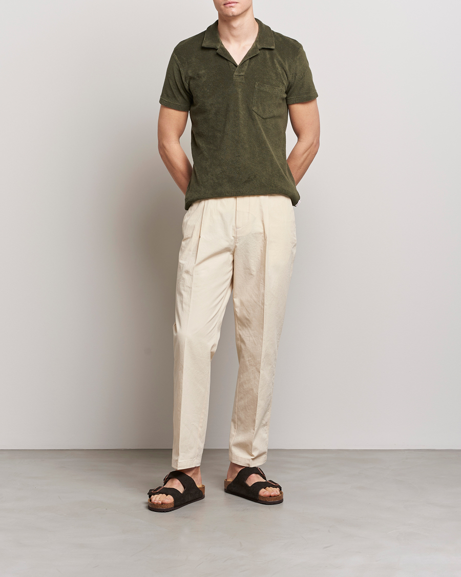 Men | Polo Shirts | Orlebar Brown | Terry Polo Palm