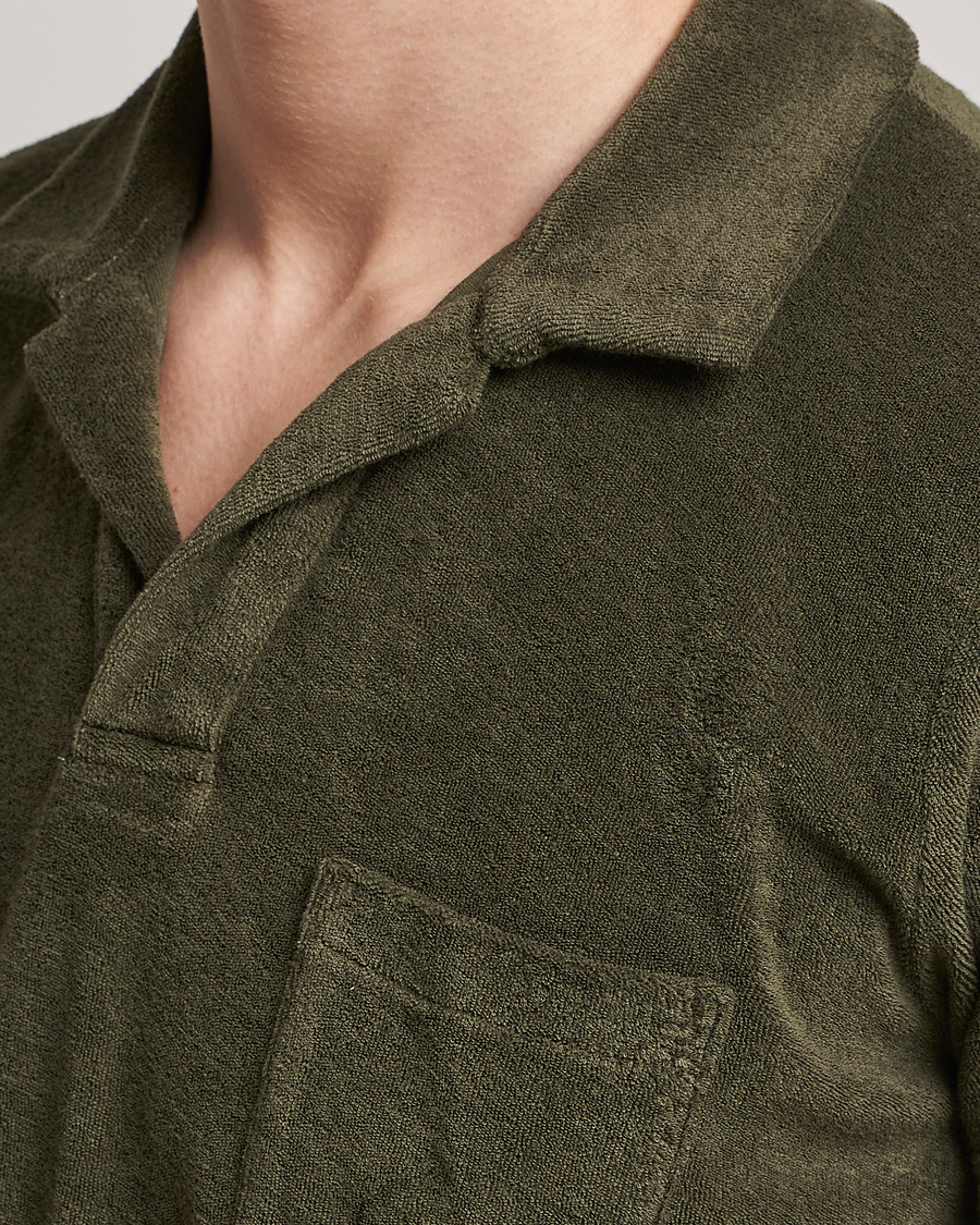 Men | Polo Shirts | Orlebar Brown | Terry Polo Palm