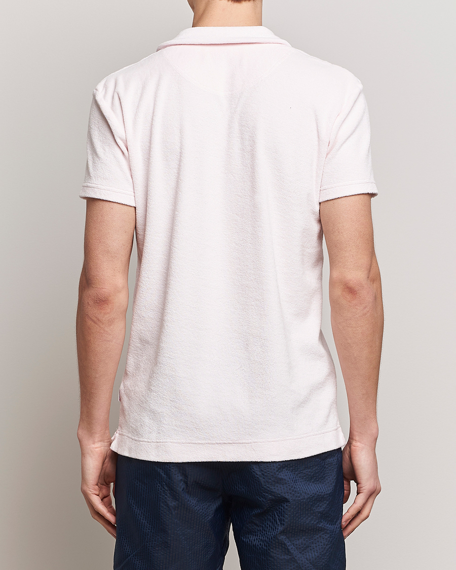 Men | Polo Shirts | Orlebar Brown | Terry Polo Rose