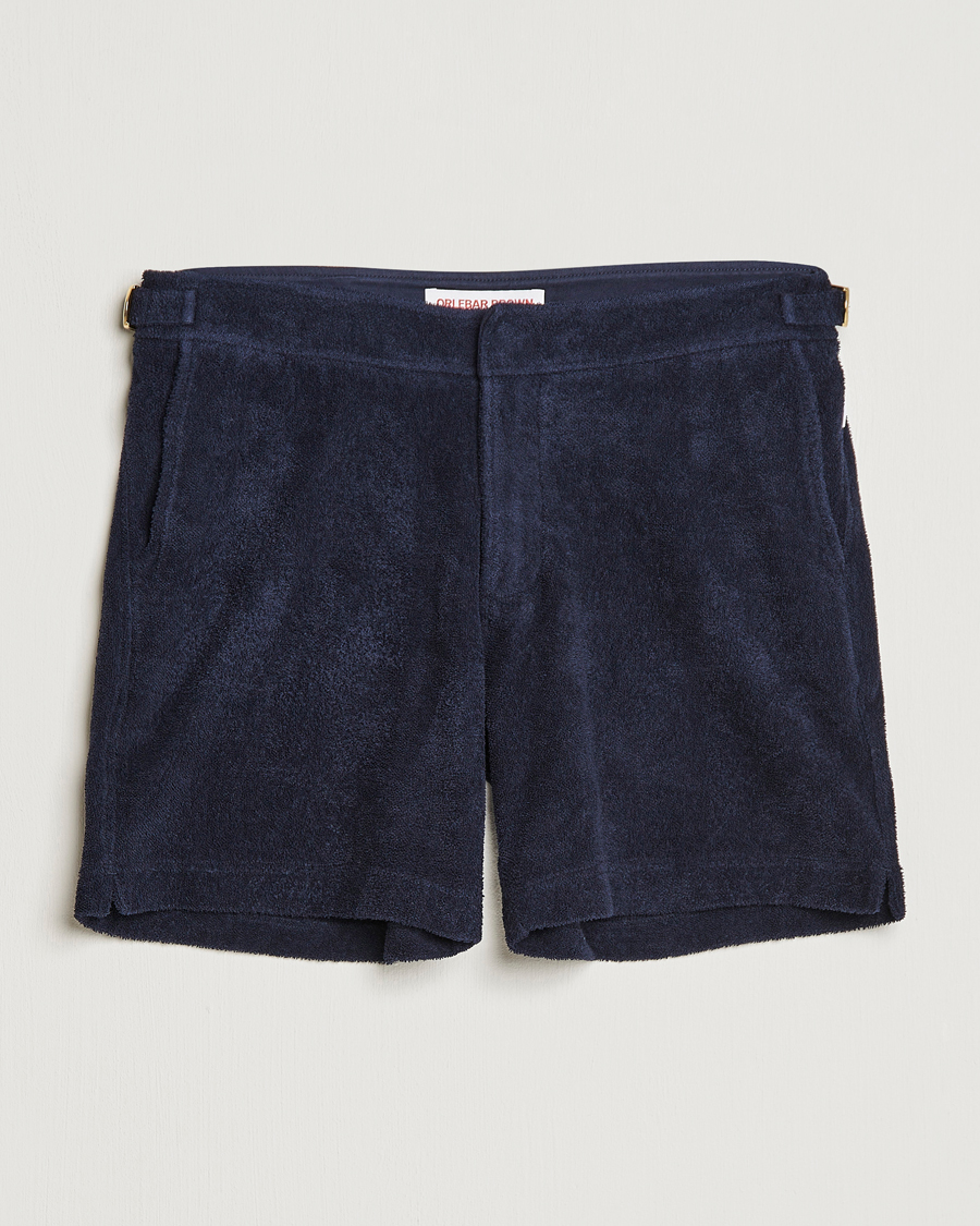 Men | Shorts | Orlebar Brown | Bulldog Towelling Shorts Night Iris
