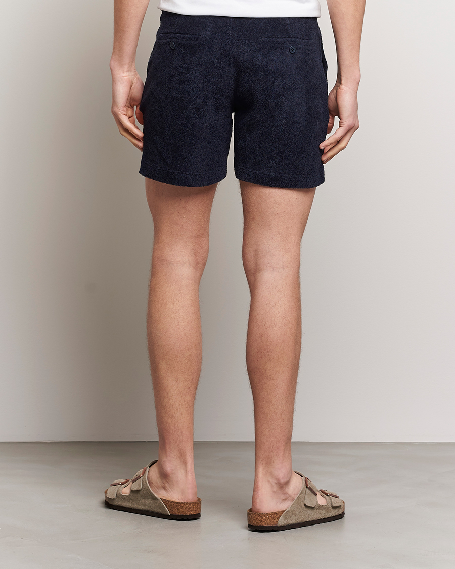 Men | Shorts | Orlebar Brown | Bulldog Towelling Shorts Night Iris