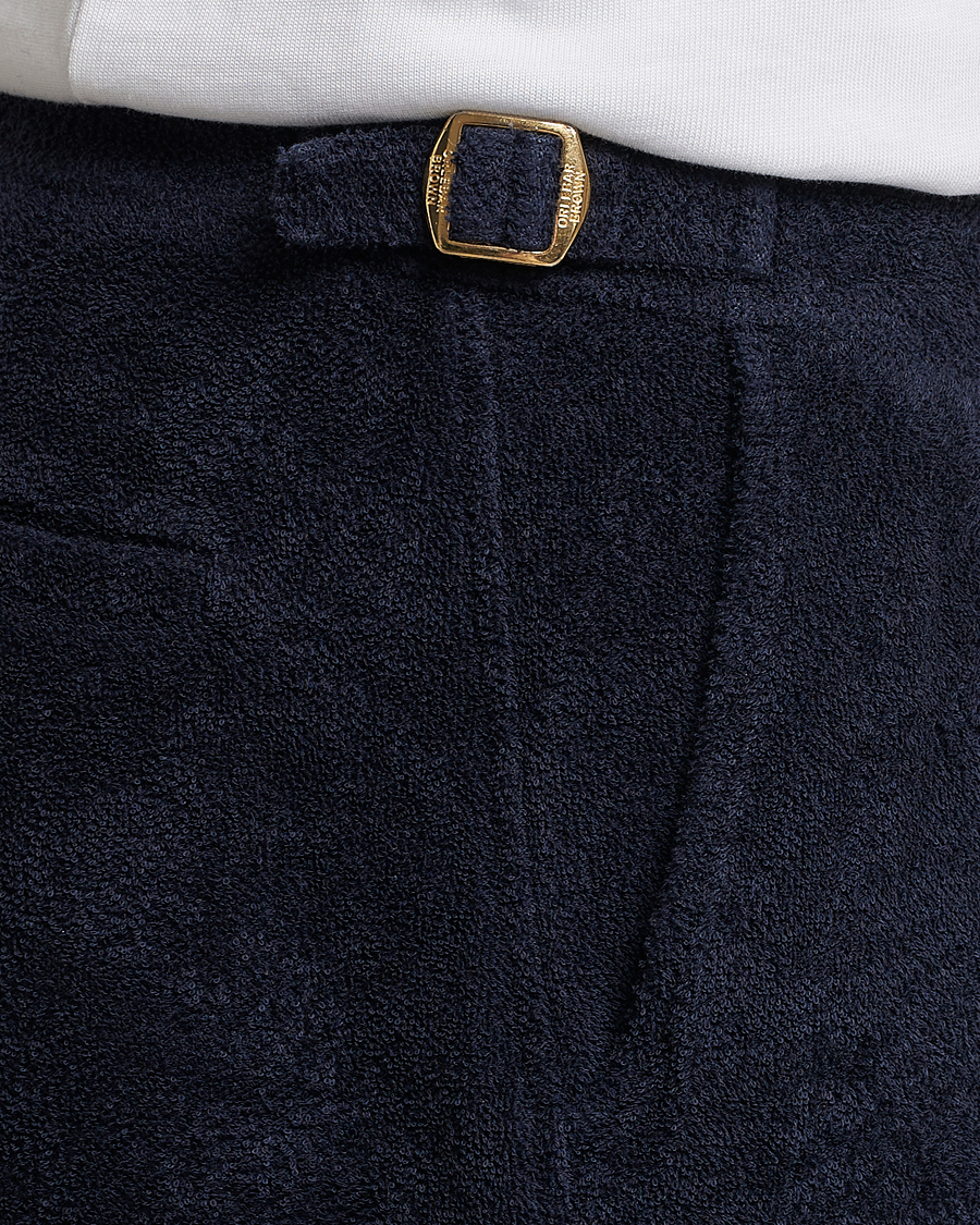 Men | Shorts | Orlebar Brown | Bulldog Towelling Shorts Night Iris