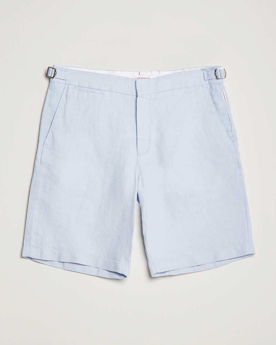 Men | Shorts | Orlebar Brown | Norwich Linen Shorts Light Island Sky