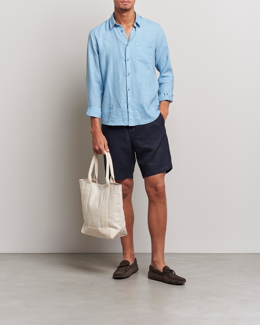 Men | Shorts | Orlebar Brown | Cornell Linen Shorts Night Iris