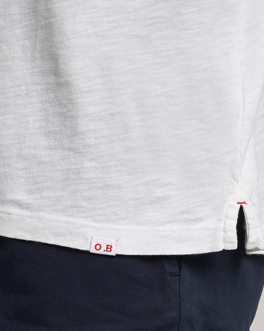 Men | T-Shirts | Orlebar Brown | OB Classic Garment Dyed Cotton T-Shirt White Sand