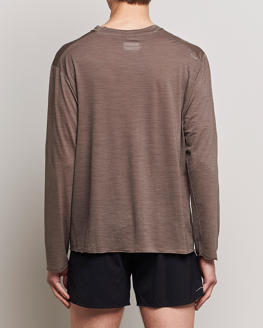 Men | T-Shirts | Satisfy | CloudMerino Long Tee Warm Stone