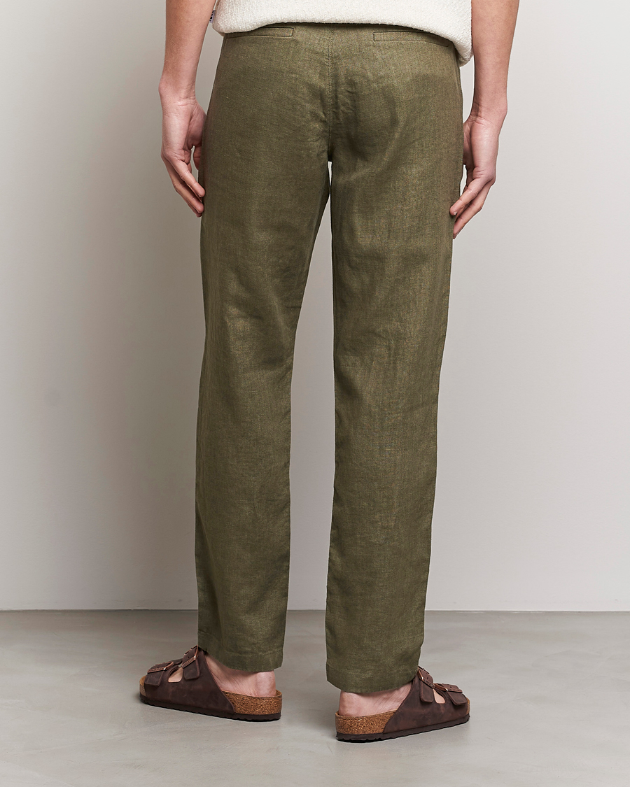 Men | Trousers | NN07 | Karl Linen Trousers Army