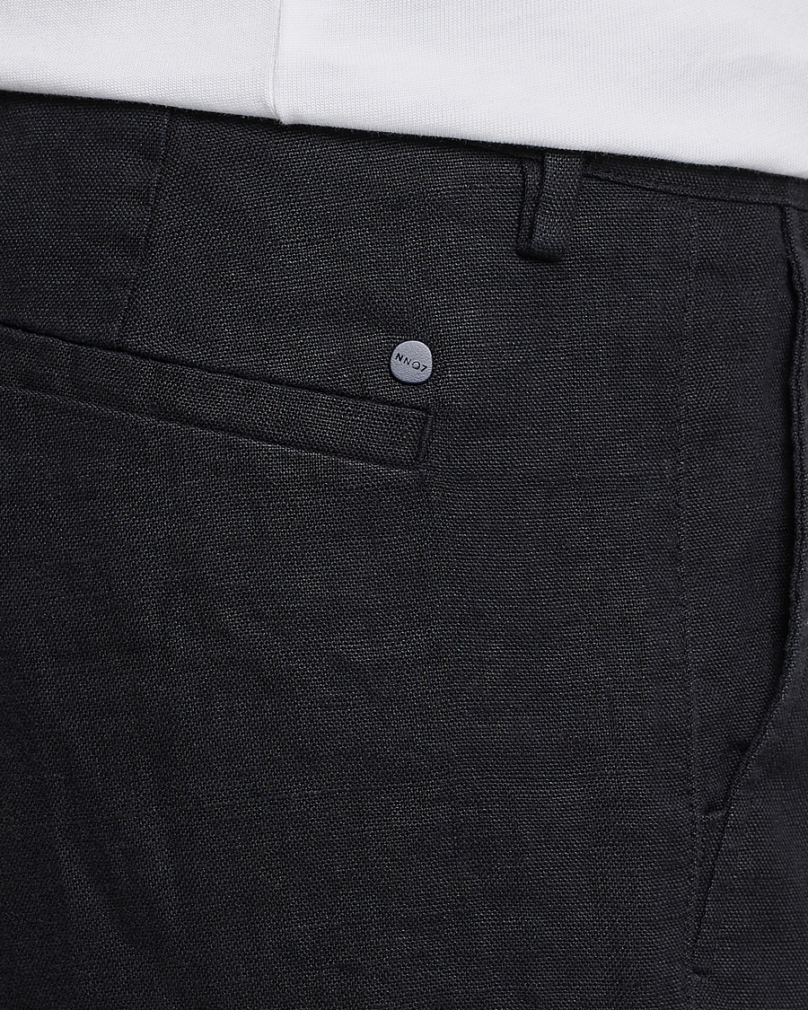 Men | Trousers | NN07 | Karl Linen Trousers Black