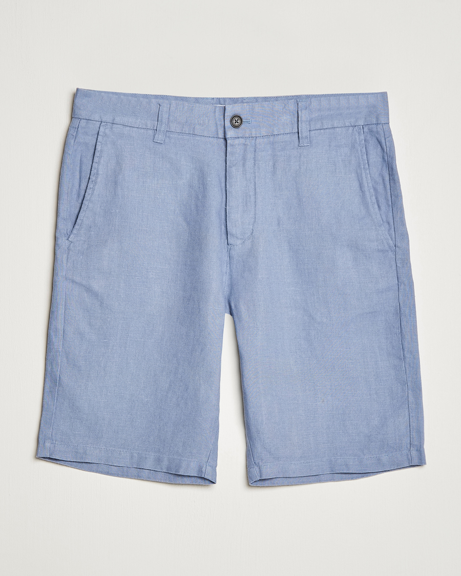 Men | Shorts | NN07 | Crown Linen Shorts Dust Blue