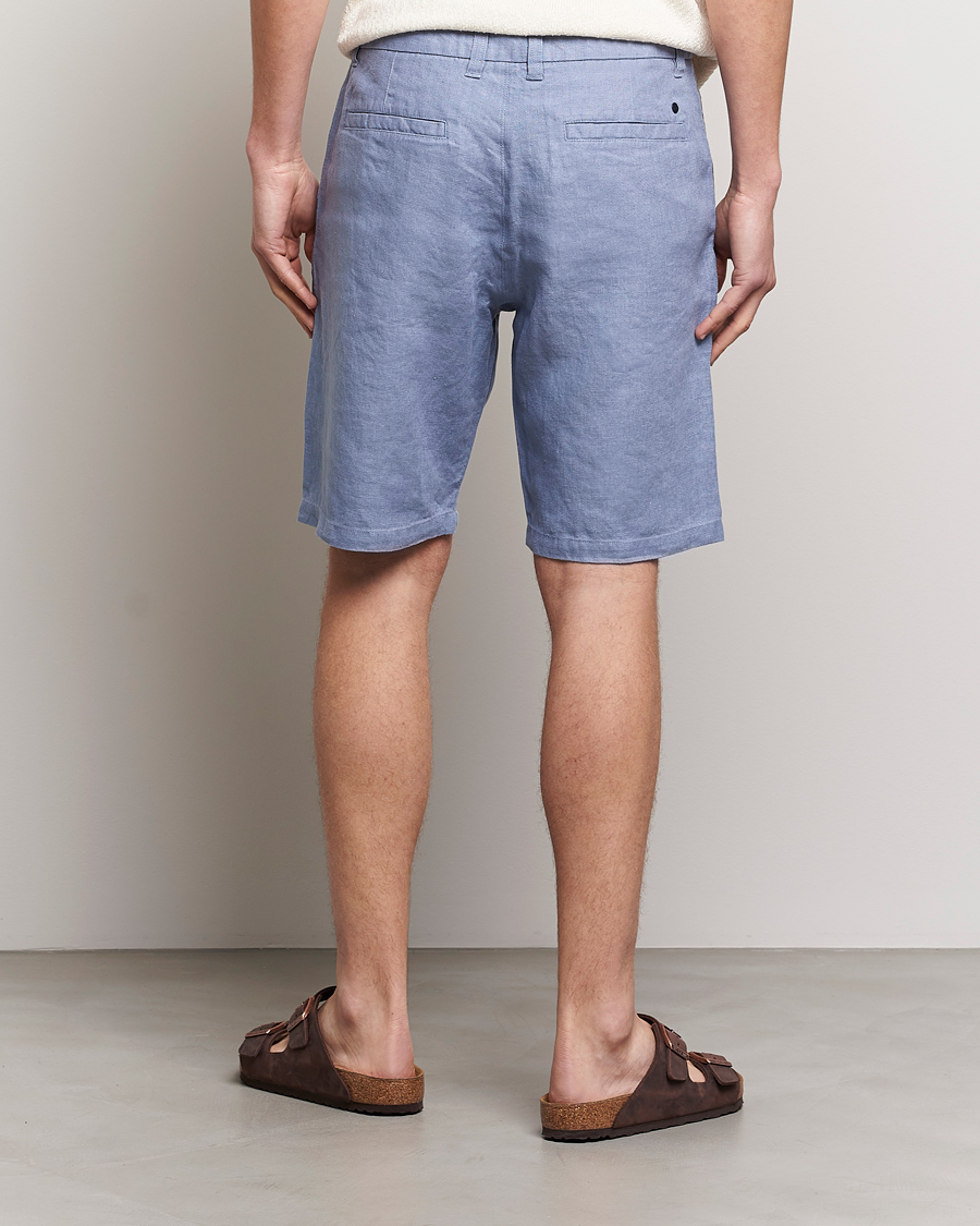 Men | Shorts | NN07 | Crown Linen Shorts Dust Blue