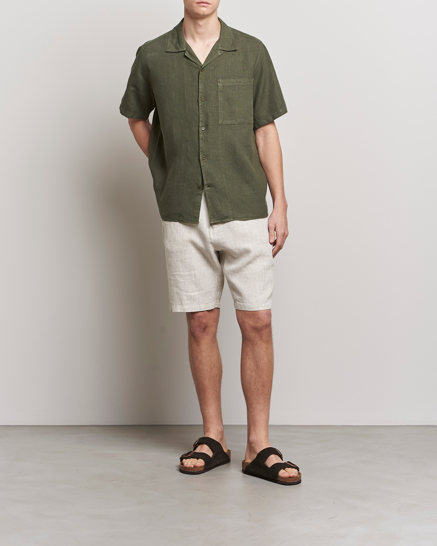 Men | Shorts | NN07 | Crown Linen Shorts Oat
