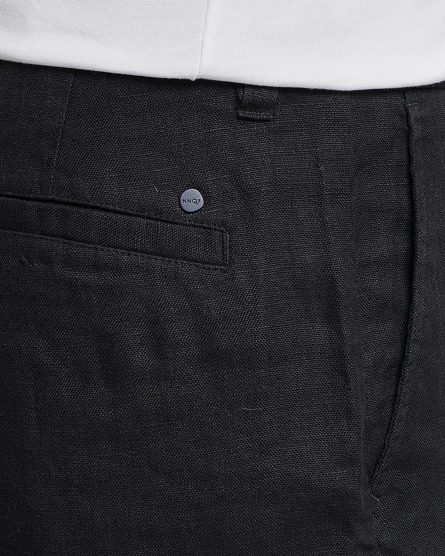 Men | Shorts | NN07 | Crown Linen Shorts Black