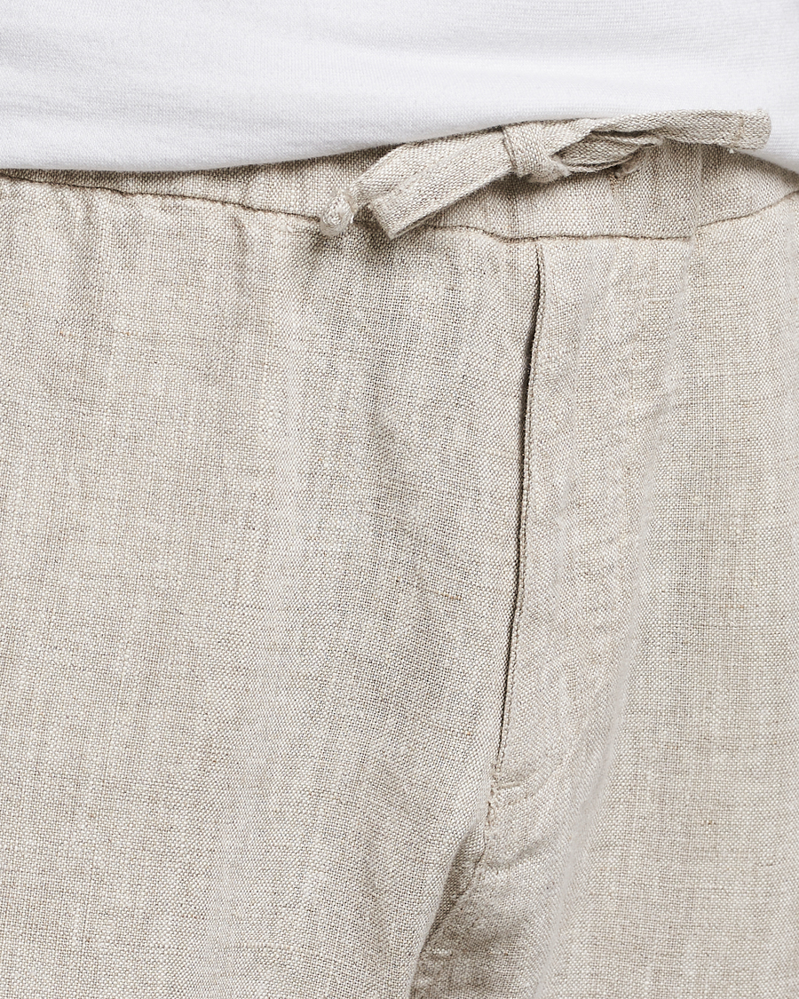Men | Trousers | NN07 | Keith Drawstring Linen Trousers Oat
