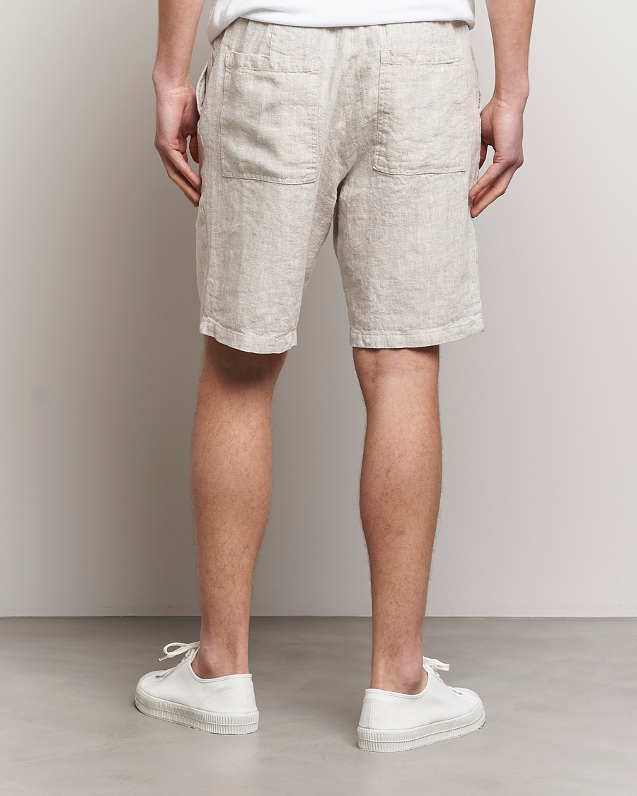 Men | Shorts | NN07 | Keith Drawstring Linen Shorts Oat