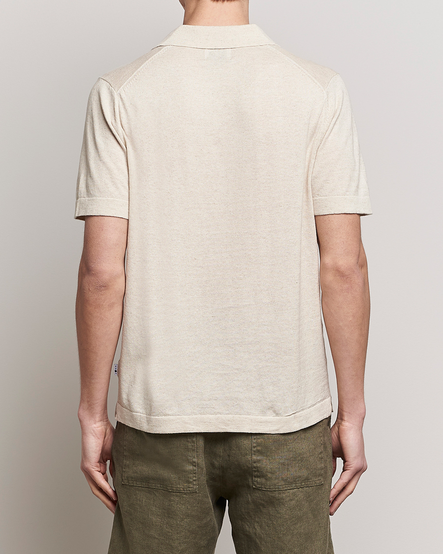 Men | Polo Shirts | NN07 | Ryan Cotton/Linen Polo Oat