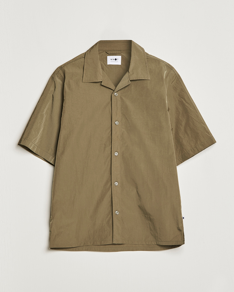 Men | Short Sleeve Shirts | NN07 | Ole Recycled Resort Shirt Army