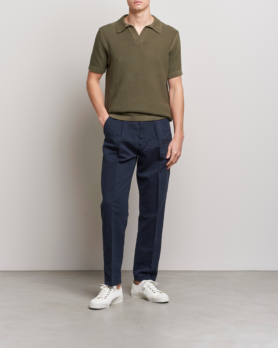 Men | Polo Shirts | NN07 | Ryan Organic Cotton Polo Army