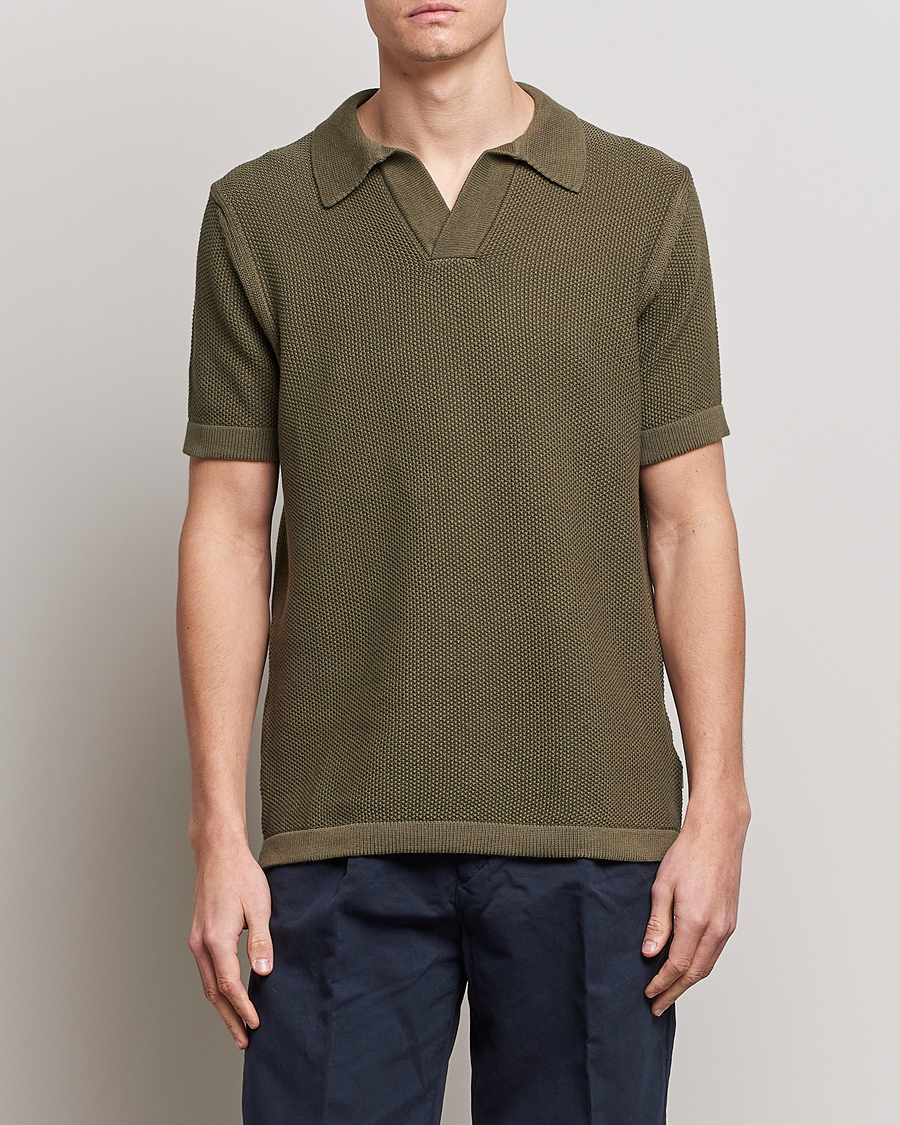 Men | Polo Shirts | NN07 | Ryan Organic Cotton Polo Army