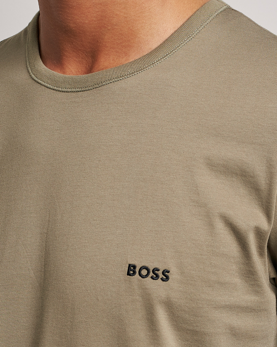 Men | T-Shirts | BOSS BLACK | 3-Pack Crew Neck T-Shirt Green/Black/Navy