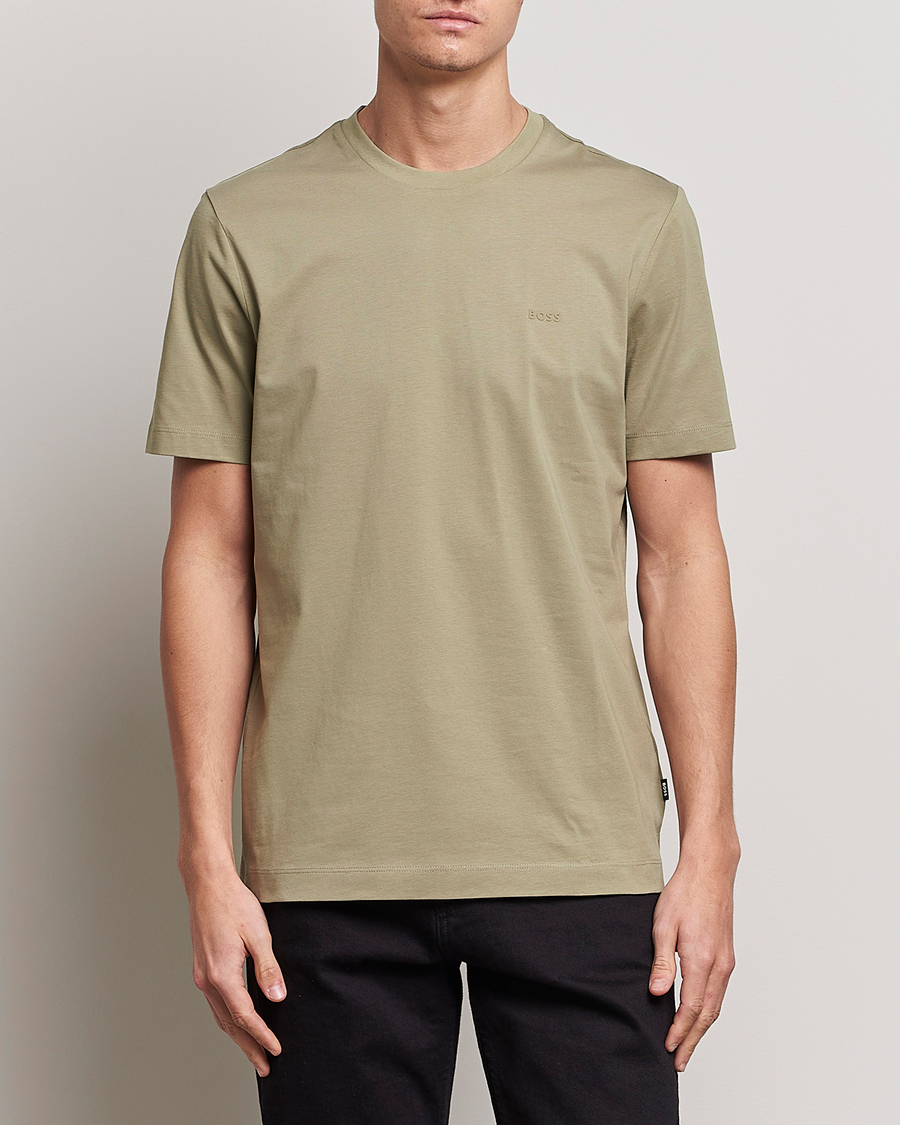 Men |  | BOSS BLACK | Thompson Crew Neck T-Shirt Pastel Green