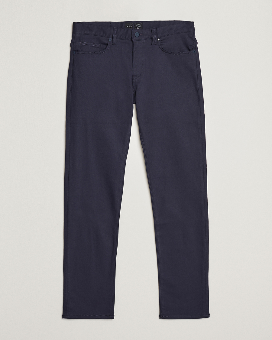 Men | Trousers | BOSS BLACK | Delaware 5-Pocket Pants Dark Blue