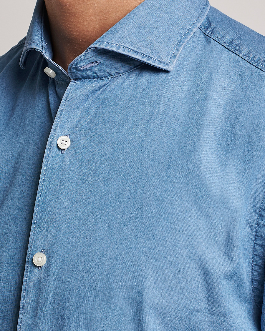 Men | Shirts | BOSS BLACK | Hal Denim Shirt Open Blue