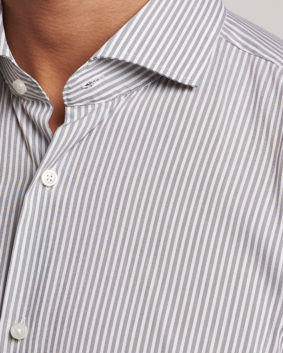 Men | Shirts | BOSS BLACK | Hank 4-Way Micro Check Stretch Shirt Open Green