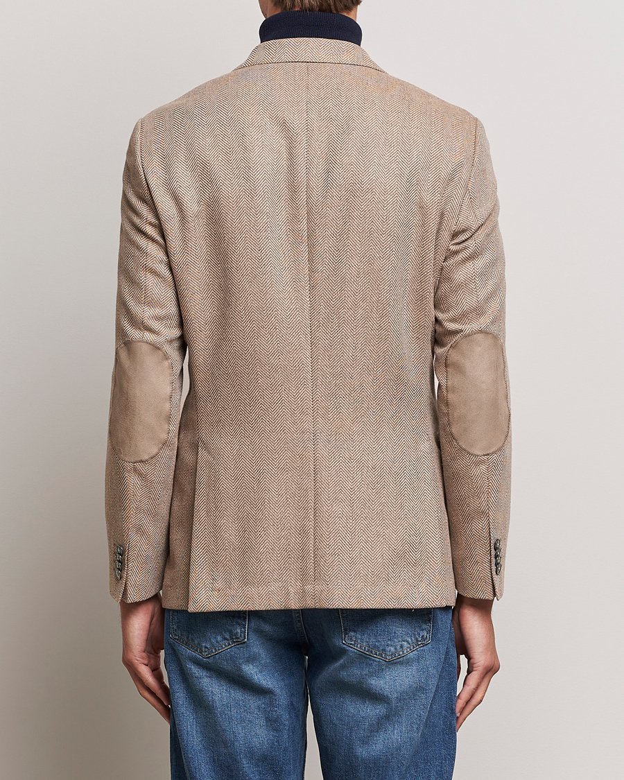 Men | Blazers | BOSS BLACK | Huston Herringbone Blazer Medium Beige