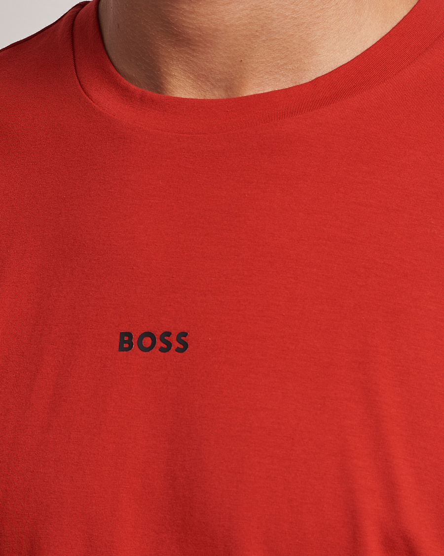 Men | T-Shirts | BOSS ORANGE | Tchup Logo Crew Neck T-Shirt Bright Red