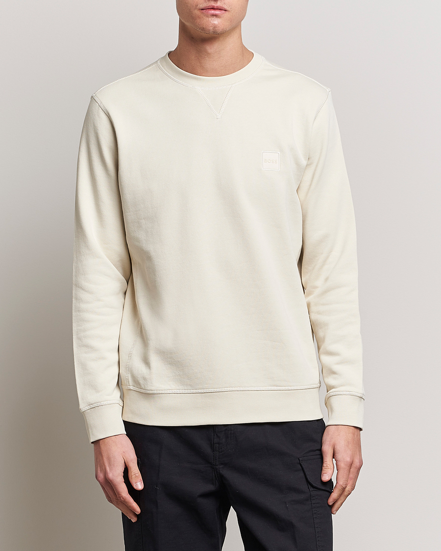 Men | Sweatshirts | BOSS ORANGE | Westart Logo Sweatshirt Light Beige