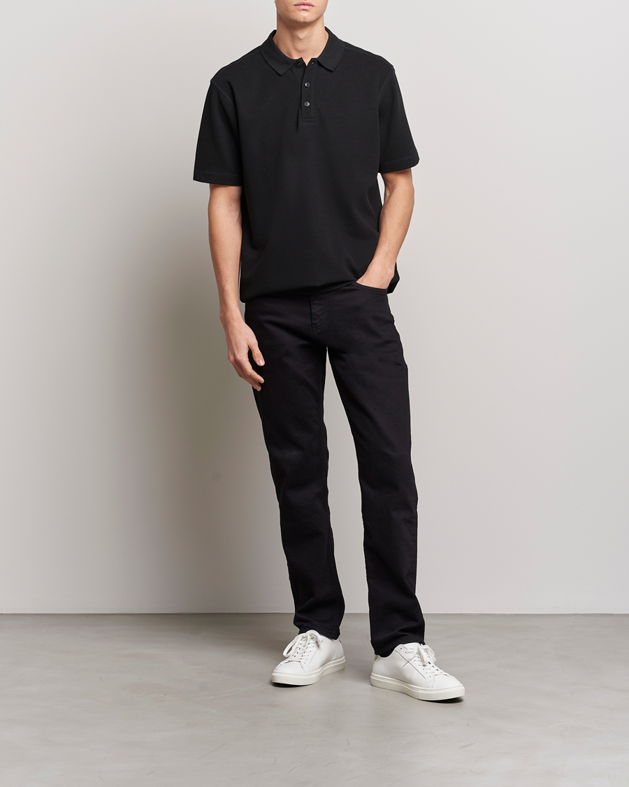 Men | Polo Shirts | BOSS ORANGE | Petempesto Knitted Polo Black