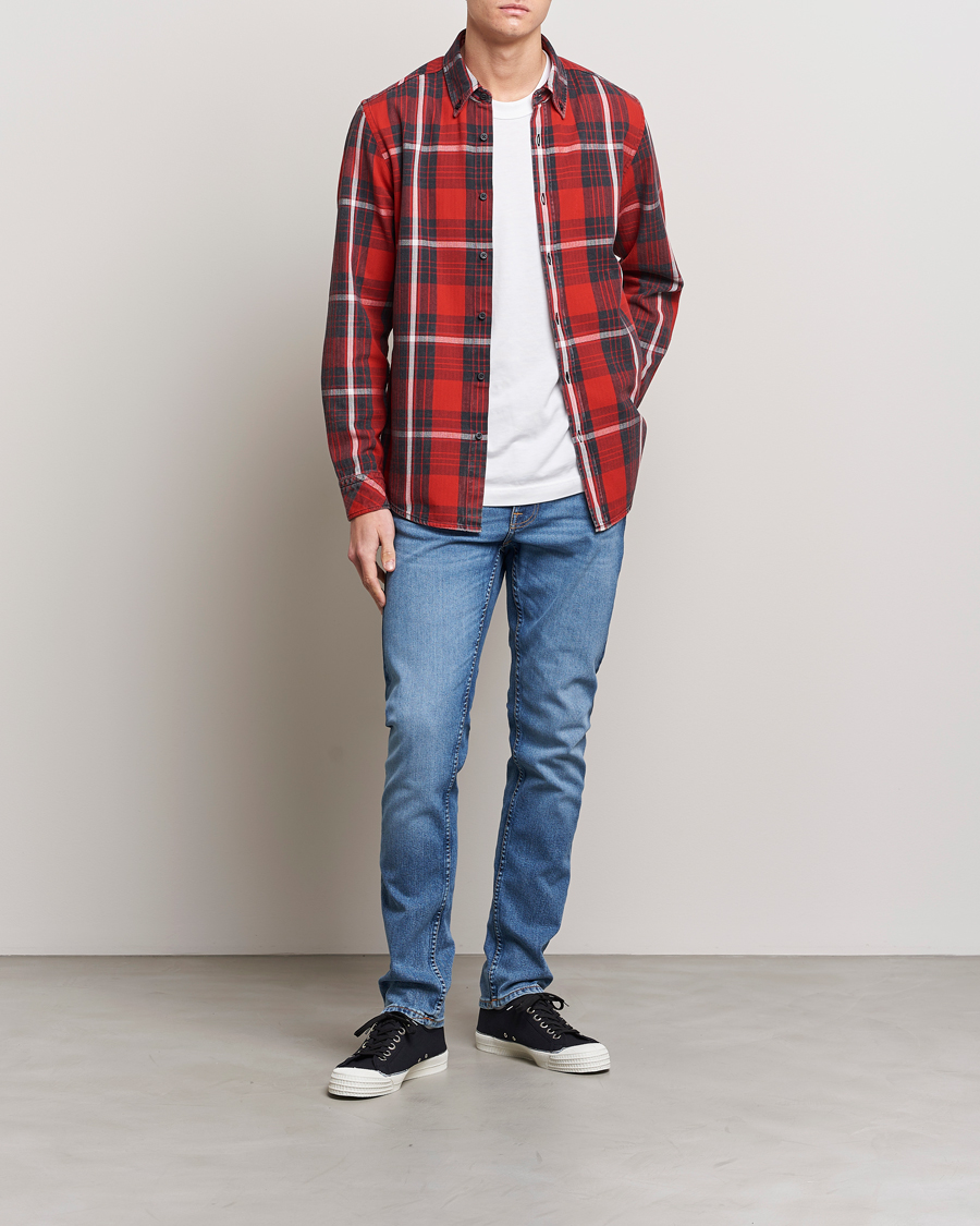 Men | Shirts | BOSS ORANGE | Rickert Checked Shirt Red/Grey