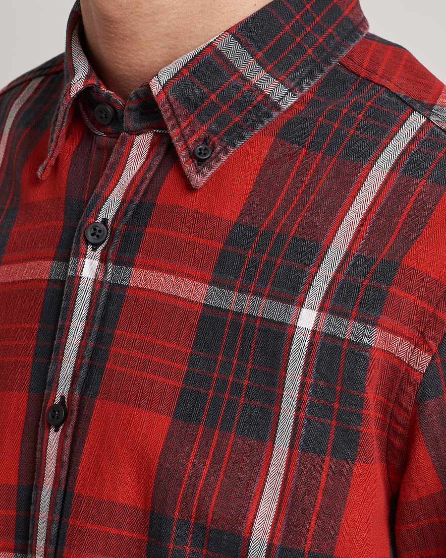 Men | Shirts | BOSS ORANGE | Rickert Checked Shirt Red/Grey