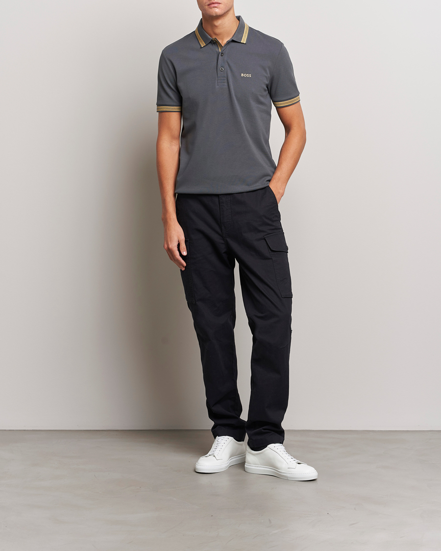 Men | Polo Shirts | BOSS GREEN | Paddy Piké Dark Grey