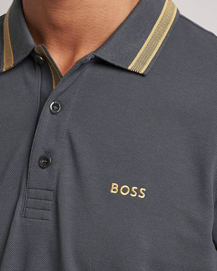 Men | Polo Shirts | BOSS GREEN | Paddy Piké Dark Grey