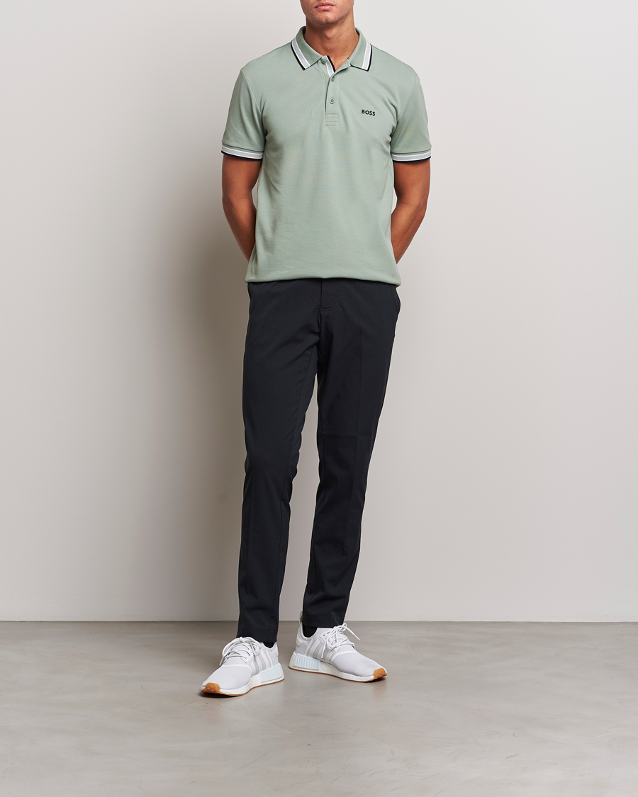 Men | Polo Shirts | BOSS GREEN | Paddy Piké Pastel Green