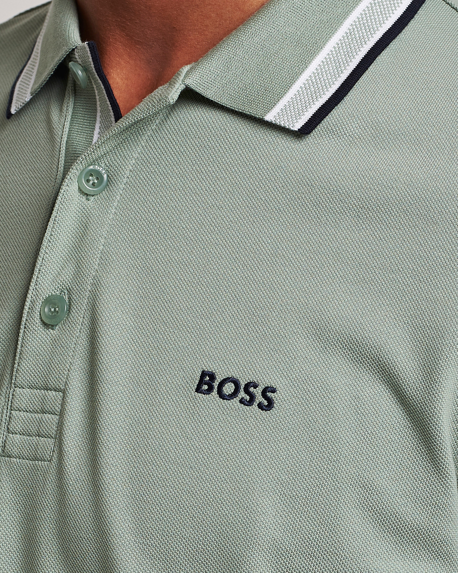 Men | Polo Shirts | BOSS GREEN | Paddy Piké Pastel Green