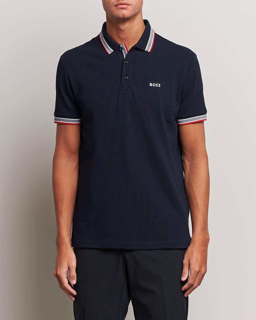 Men | Short Sleeve Polo Shirts | BOSS GREEN | Paddy Piké Blue