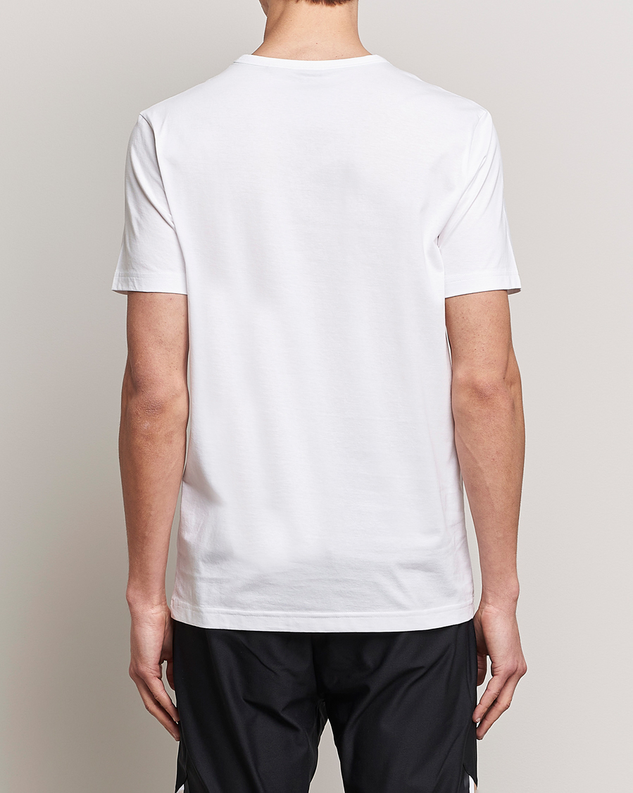 Men | T-Shirts | BOSS GREEN | Curved Logo Crew Neck T-Shirt Natural