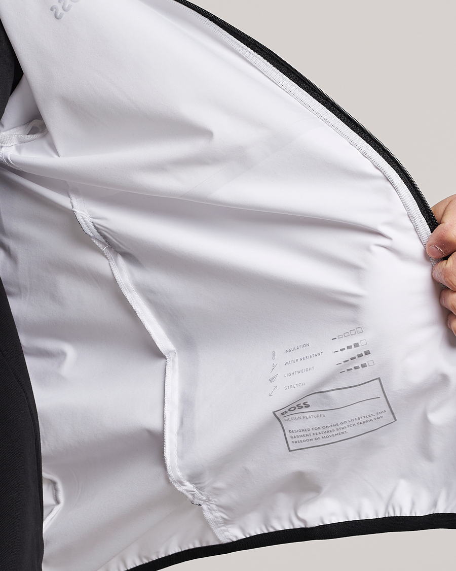 Men | Coats & Jackets | BOSS GREEN | Cush Shell Hoodie Jacket White