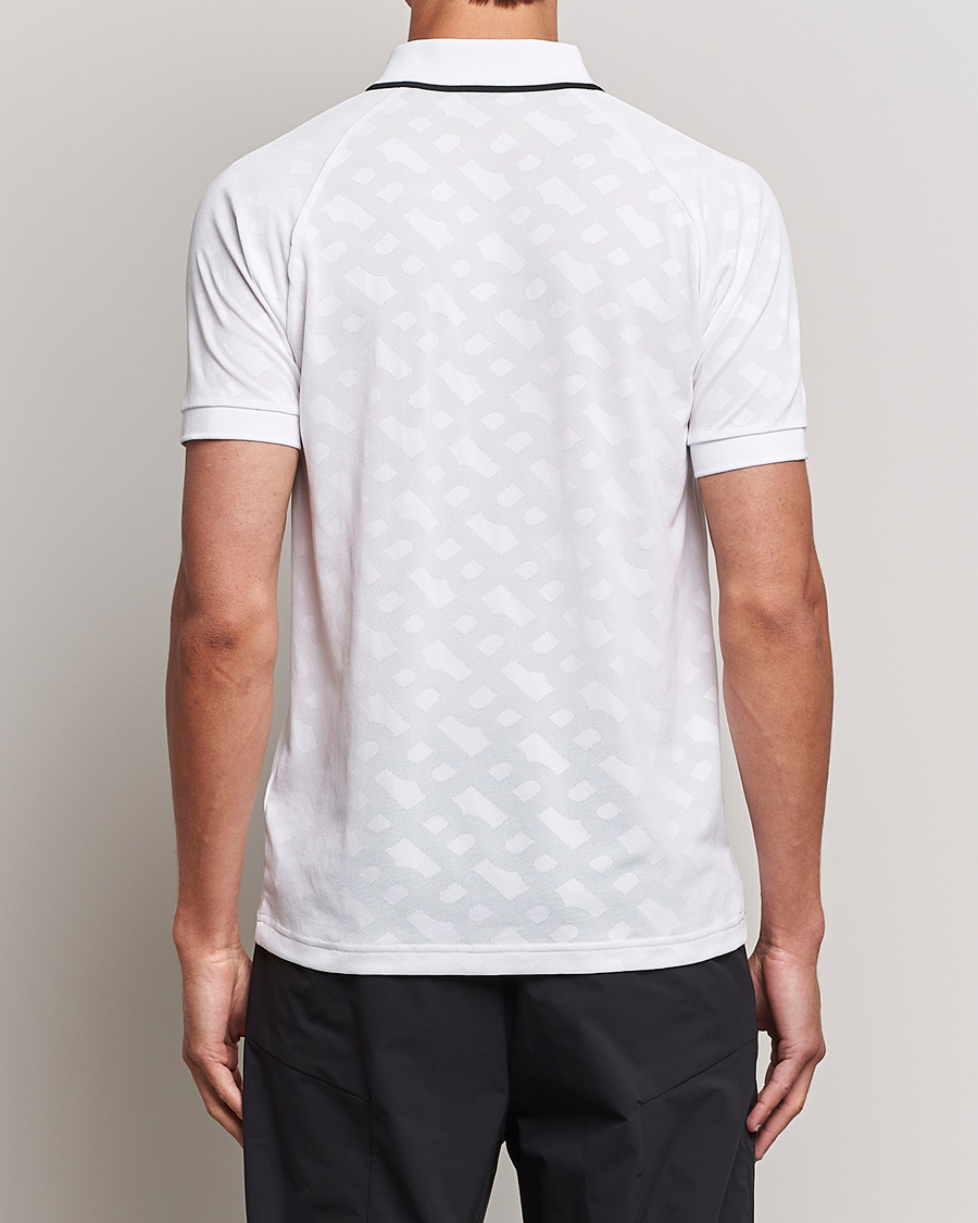 Men | Polo Shirts | BOSS GREEN | Philix MB Monogram Polo White