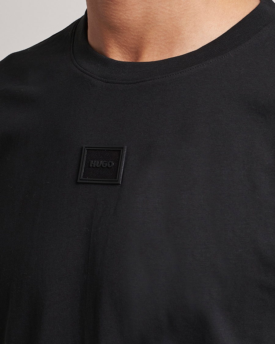 Men | T-Shirts | HUGO | Diragolino Crew Neck T-Shirt Black
