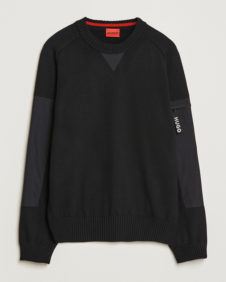 Men | Sweaters & Knitwear | HUGO | Sutil Knitted Sweater Black