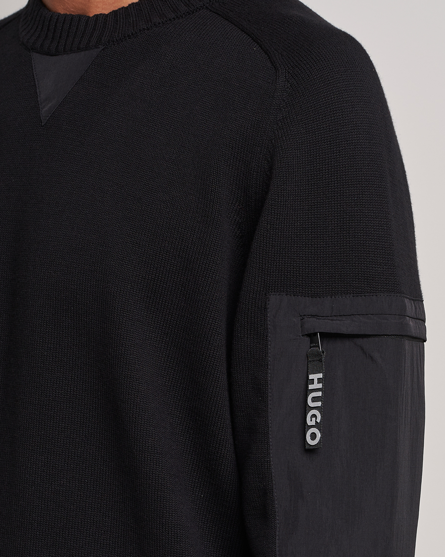 Men | Sweaters & Knitwear | HUGO | Sutil Knitted Sweater Black