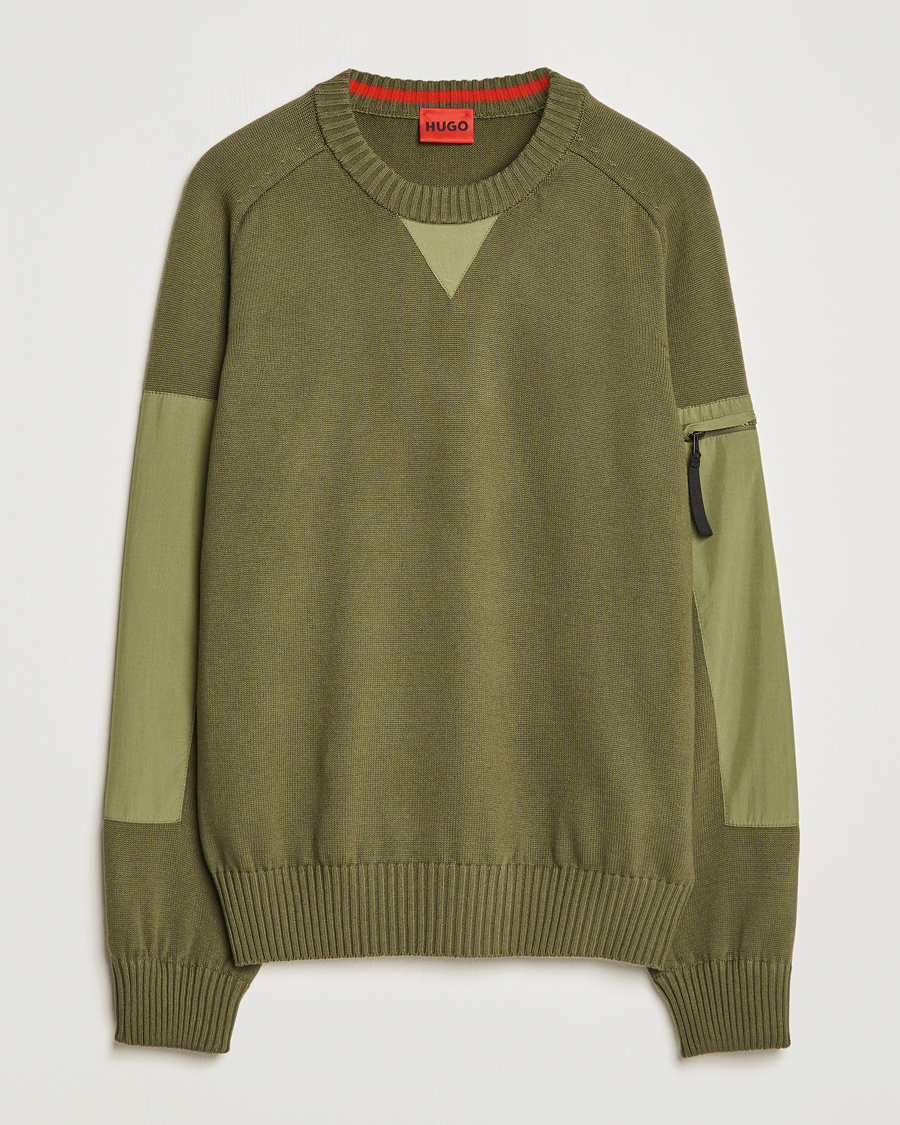 Men | Sweaters & Knitwear | HUGO | Sutil Knitted Sweater Khaki