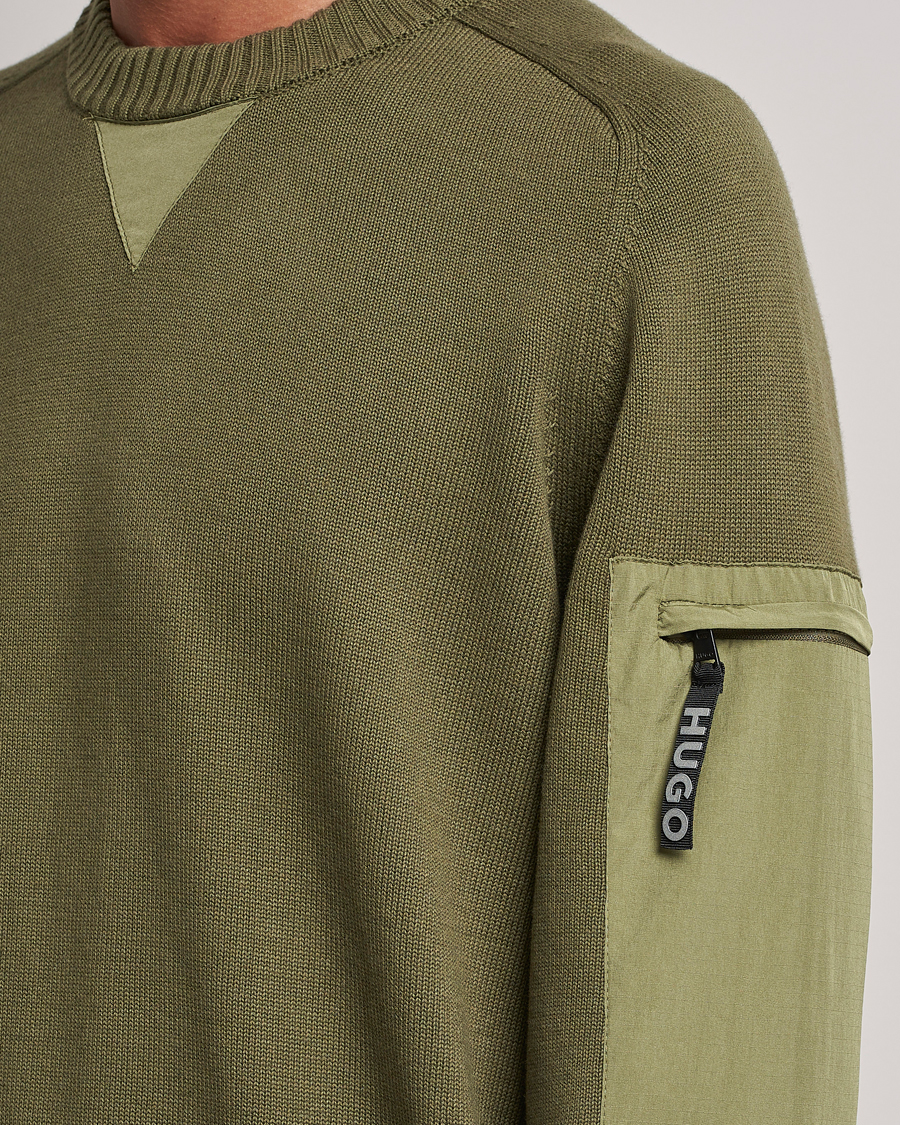 Men | Sweaters & Knitwear | HUGO | Sutil Knitted Sweater Khaki