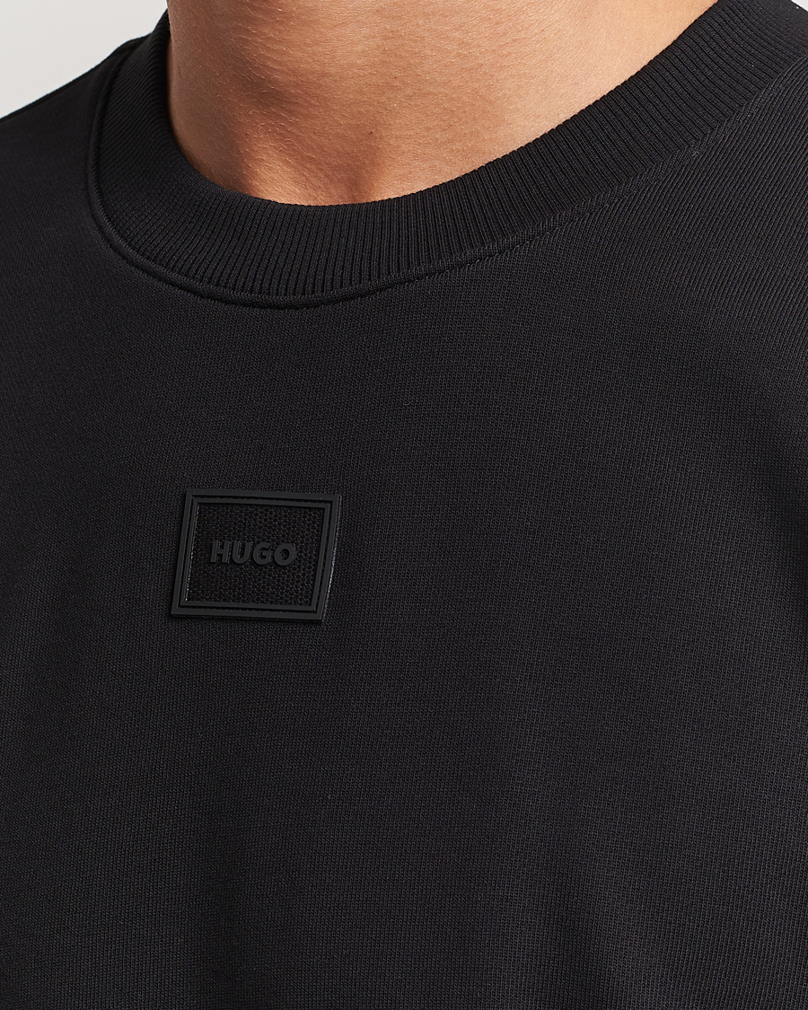 Men | Sweaters & Knitwear | HUGO | Diragol Crew Neck Sweatshirt Black